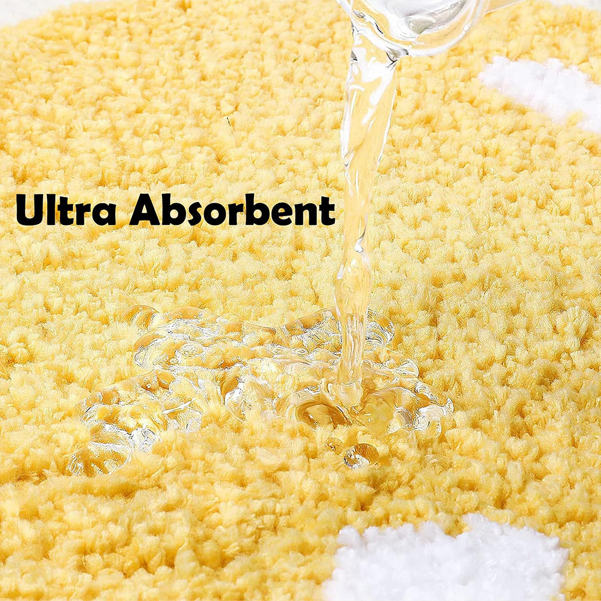 Irregular Fried Egg Shape Floor Mat Soft Imitation Wool Rug