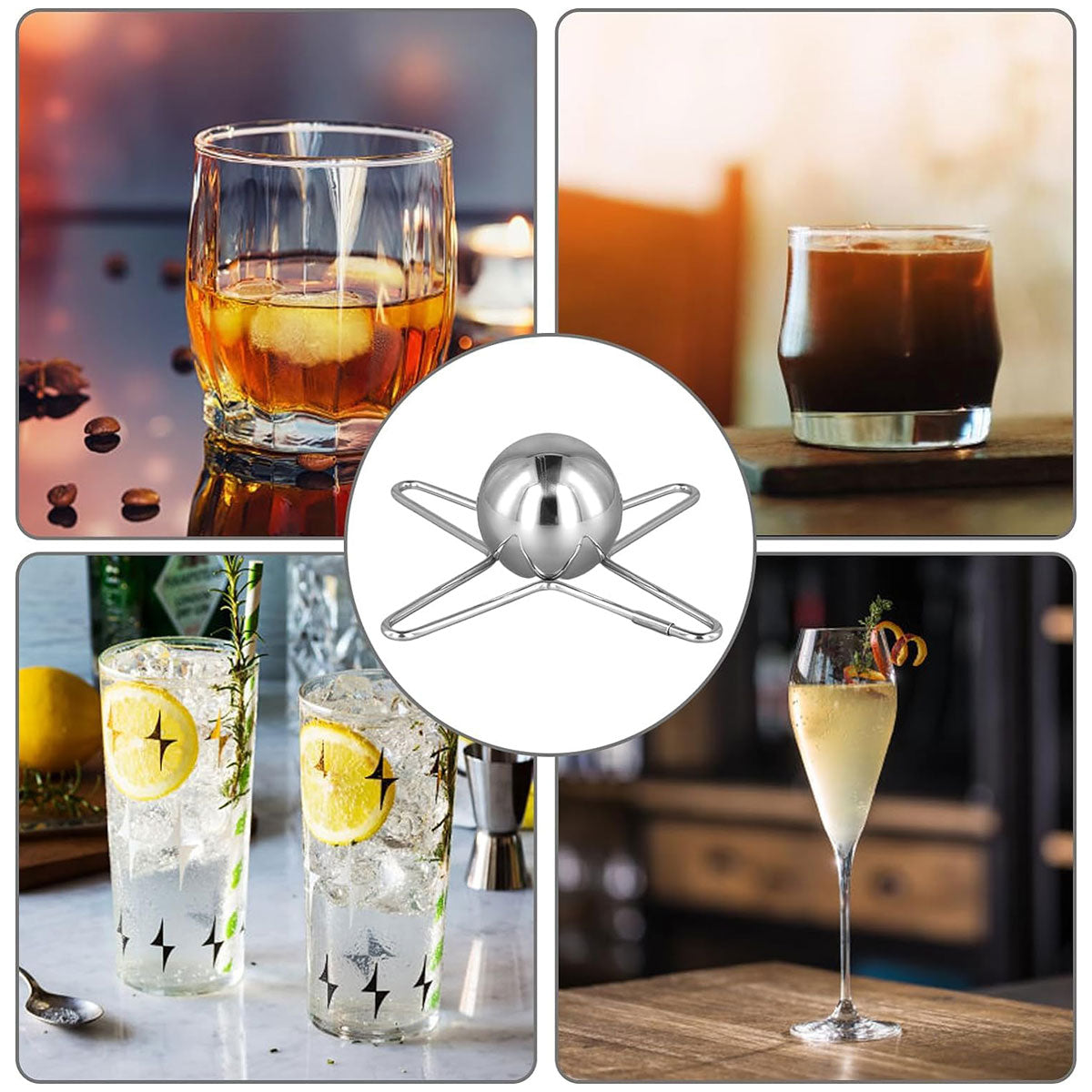 Reusable Stainless Steel Drink Chiller Ball – Product View 11