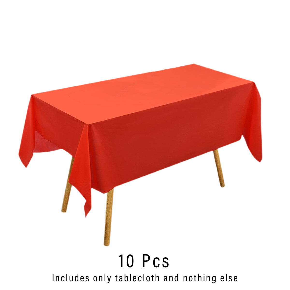 10pcs PEVA Rectangle Tablecloths Solid Colour Waterproof Party Table Covers AU