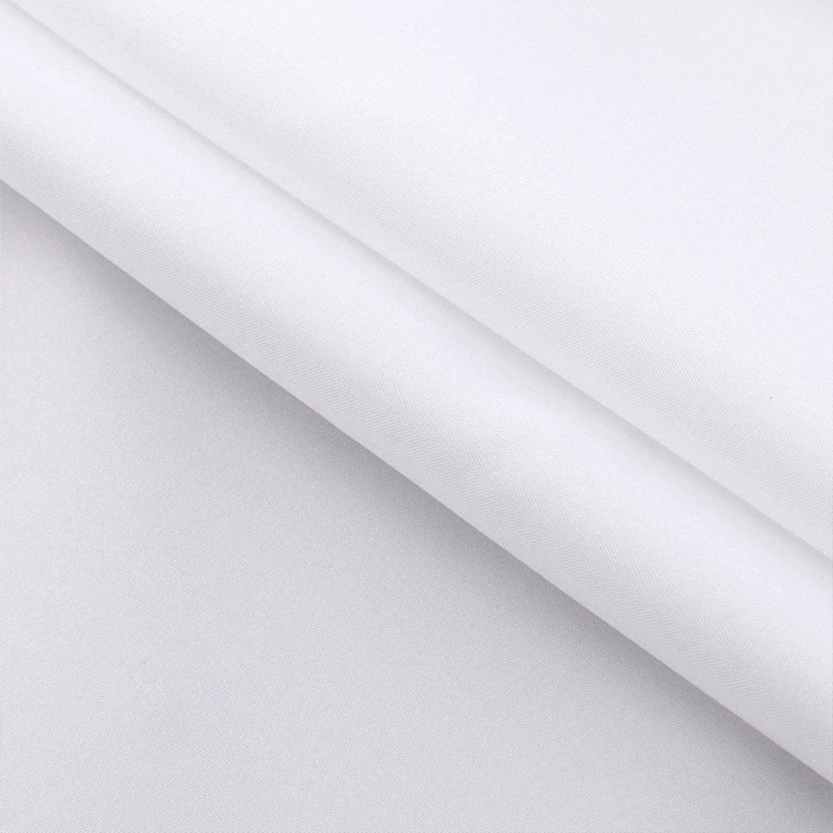 Waterproof Polyester Shower Curtain White with Metal Grommets