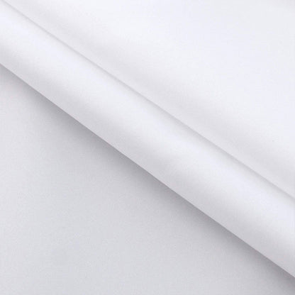 Waterproof Polyester Shower Curtain White with Metal Grommets