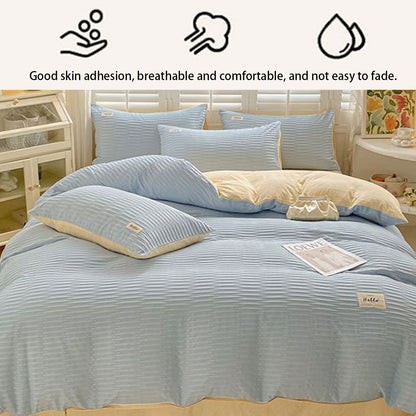 Super Soft Solid Color Duvet Cover with Zipper 180x220 cm