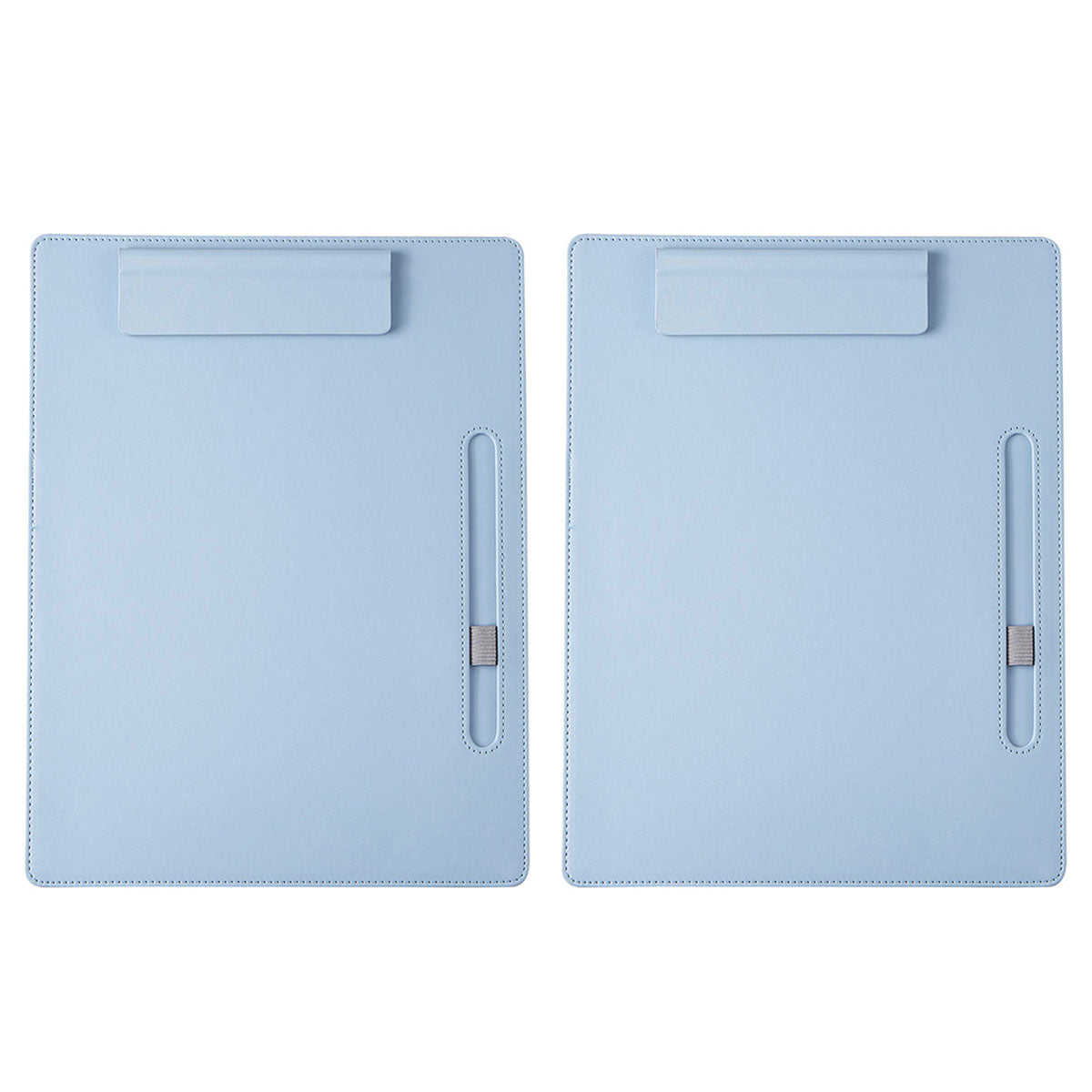 2 Pcs Leather Clipboard Conference File Holder for Hotel Menu