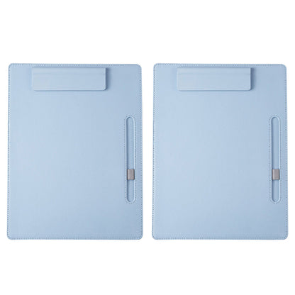 2 Pcs Leather Clipboard Conference File Holder for Hotel Menu