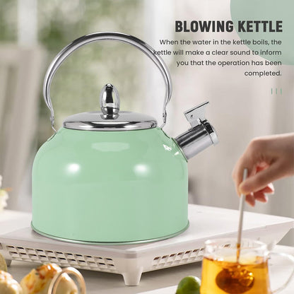 Stainless Steel Kettle 2.5L Household Water Boiler Whistling Teapot