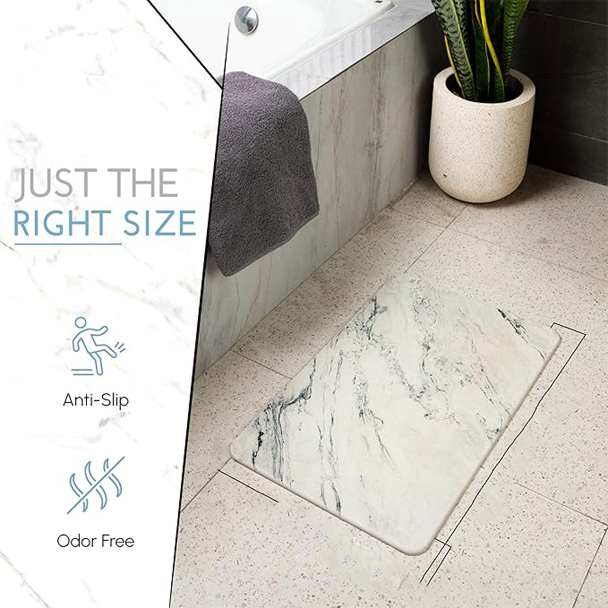 Diatom Mud Water Absorbing Mat Anti-Slip Bathroom Floor