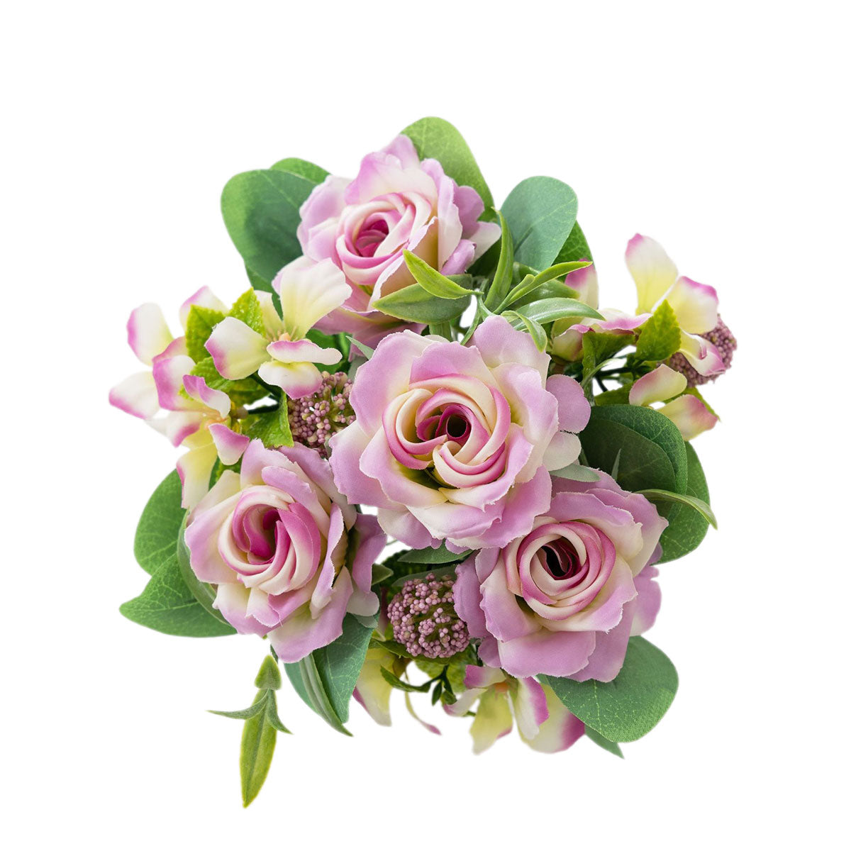 2Pcs Simulation Rose Bouquet Home Decoration Artificial Flower Arrangement Set