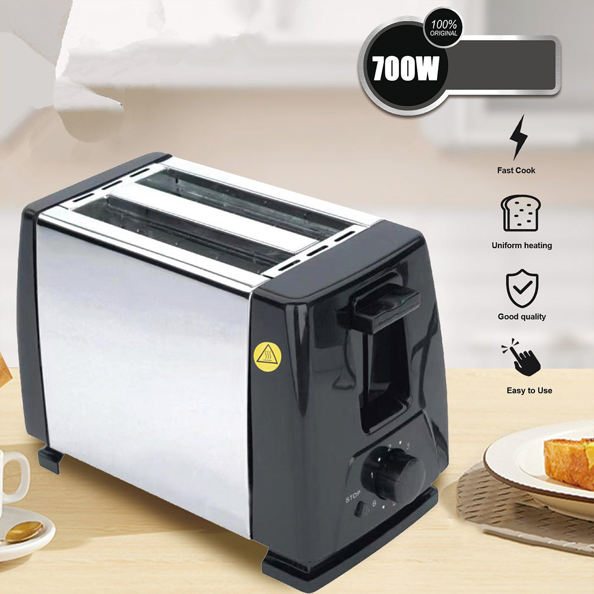 Multifunction Toaster Double Slot Bread Maker Home Kitchen Breakfast Machine