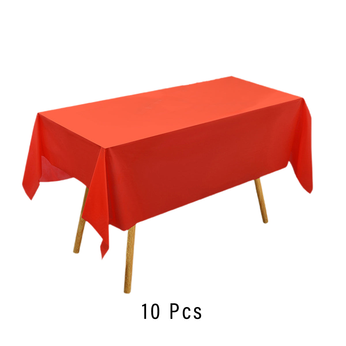 10pcs PEVA Rectangle Tablecloths Solid Colour Waterproof Party Table Covers AU