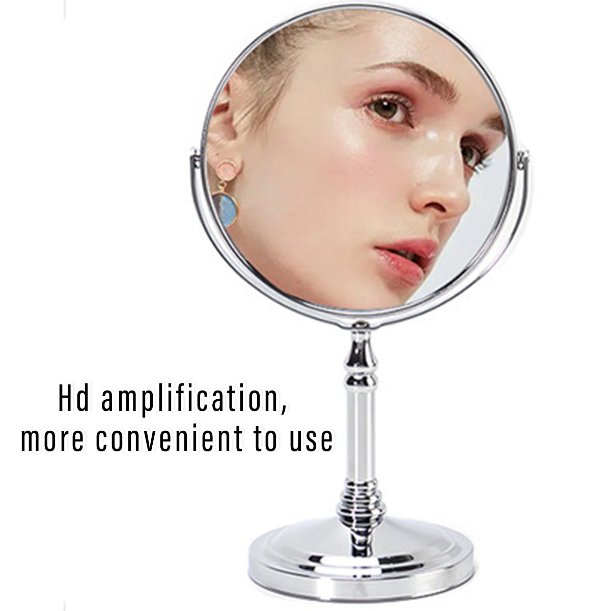 Desktop Vanity Mirror 5x Magnifying 360 Rotating for Makeup