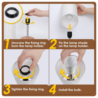 3-Speed Dimmable Bedside Table Lamp Touch Control Modern Nightstand Light AU