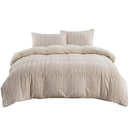 3PCS Bedding Set Quilt Cover with 2 Pillowcases Queen Size