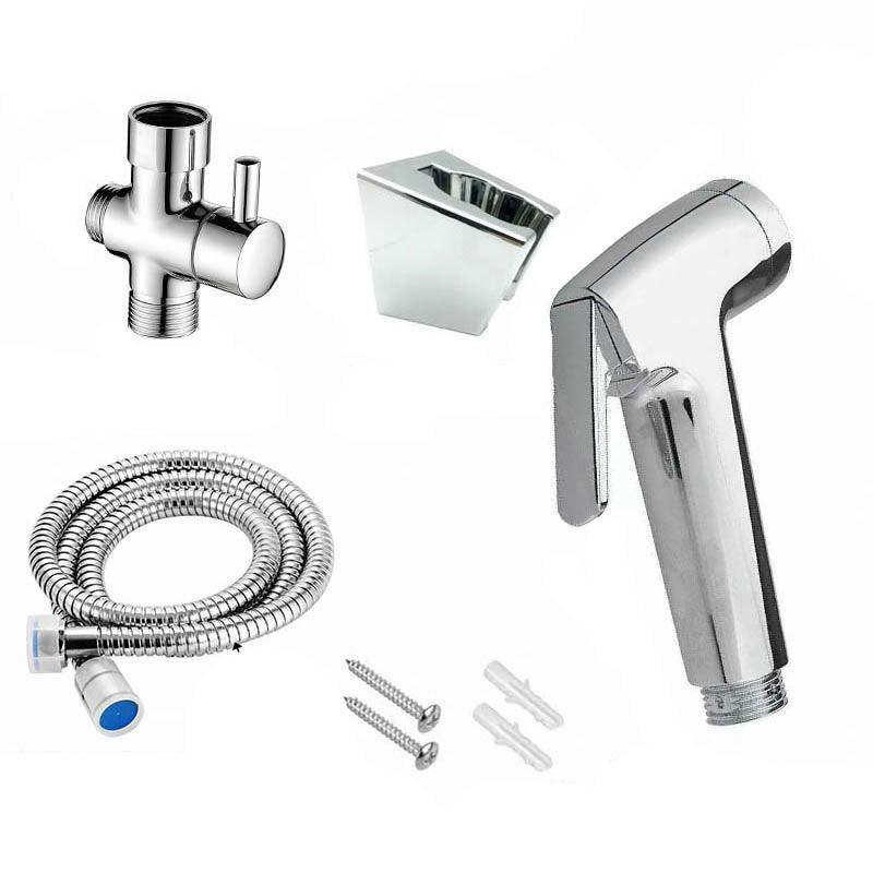 Handheld Shower Head Set with Hose and Bracket