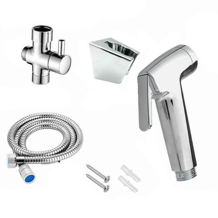 Handheld Shower Head Set with Hose and Bracket