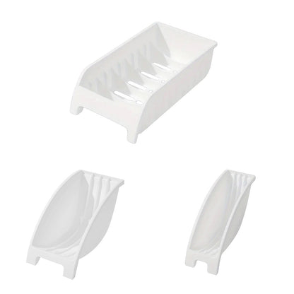 3pcs Dish Drying Rack Cabinet Cutlery Shelf Organizer Set