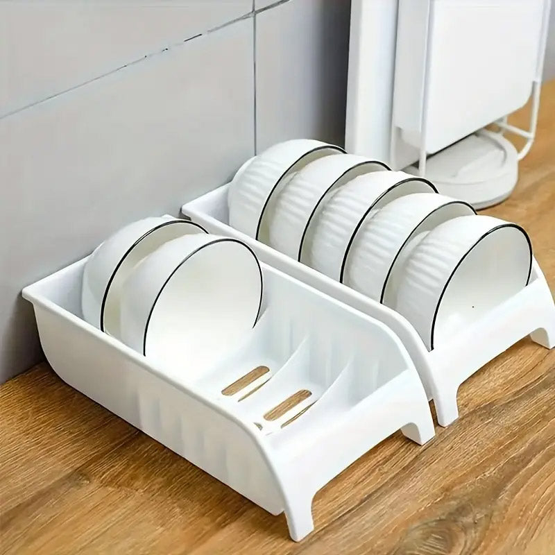 3pcs Dish Drying Rack Cabinet Cutlery Shelf Organizer Set