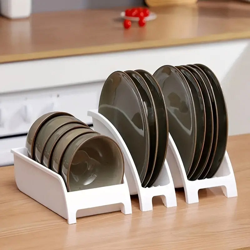 3pcs Dish Drying Rack Cabinet Cutlery Shelf Organizer Set