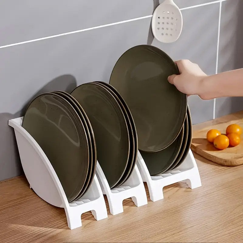 3pcs Dish Drying Rack Cabinet Cutlery Shelf Organizer Set