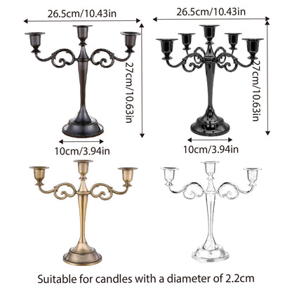 3/5 Arms Alloy Candle Holder Stand Candlesticks Candelabra Wedding Home Decor AU