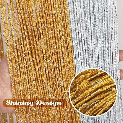 Door Curtain Tassel Fly Screen Panel Room Bead String Divider Festive Party Deco