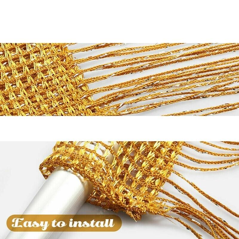 Door Curtain Tassel Fly Screen Panel Room Bead String Divider Festive Party Deco