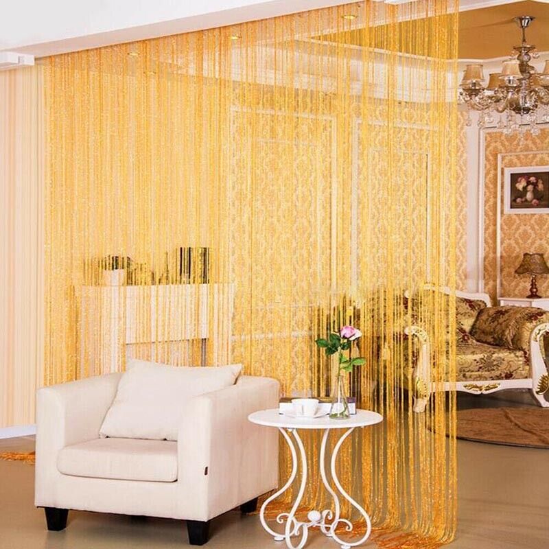 Door Curtain Tassel Fly Screen Panel Room Bead String Divider Festive Party Deco