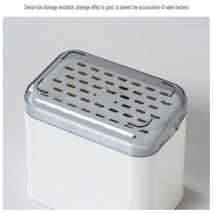 Multifunctional Cutlery Drainer Basket Storage Holder Box