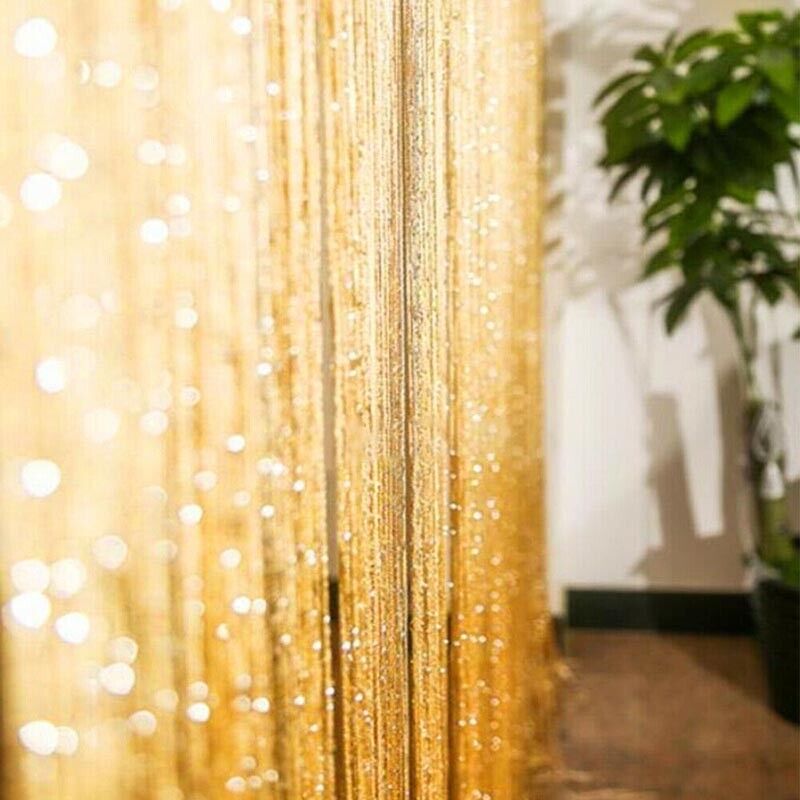 Door Curtain Tassel Fly Screen Panel Room Bead String Divider Festive Party Deco