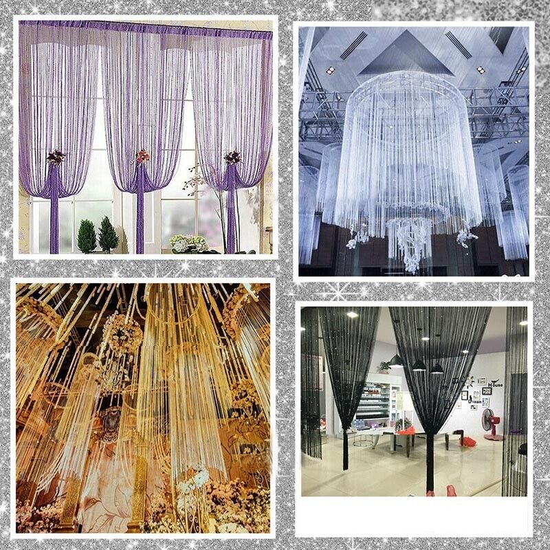 Door Curtain Tassel Fly Screen Panel Room Bead String Divider Festive Party Deco