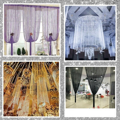 Door Curtain Tassel Fly Screen Panel Room Bead String Divider Festive Party Deco