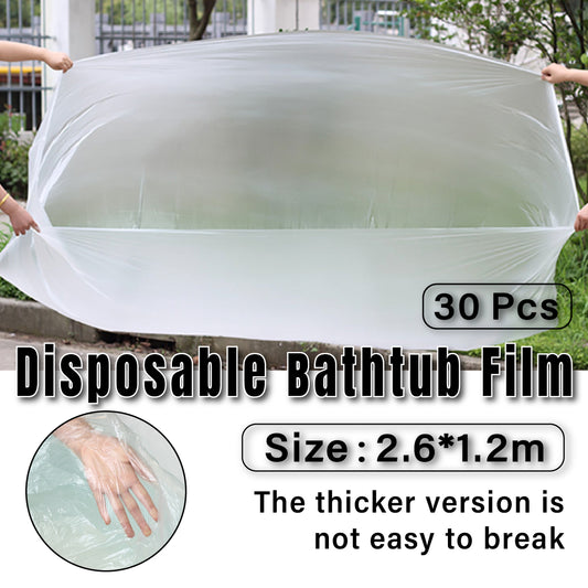 30 Pcs Disposable Bathtub Liner Film for Hotel and Spa