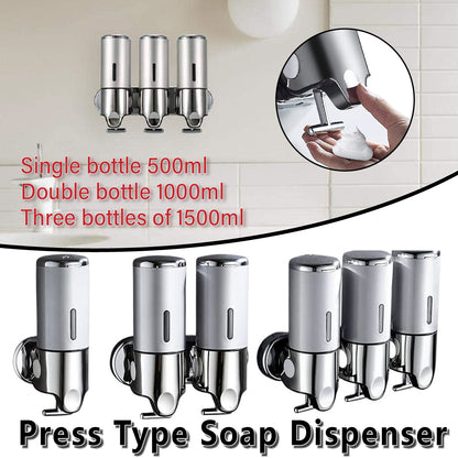 Lever Soap Dispenser Manual Push Shower Gel Hotel Bathroom Use