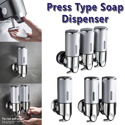 Lever Soap Dispenser Manual Push Shower Gel Hotel Bathroom Use