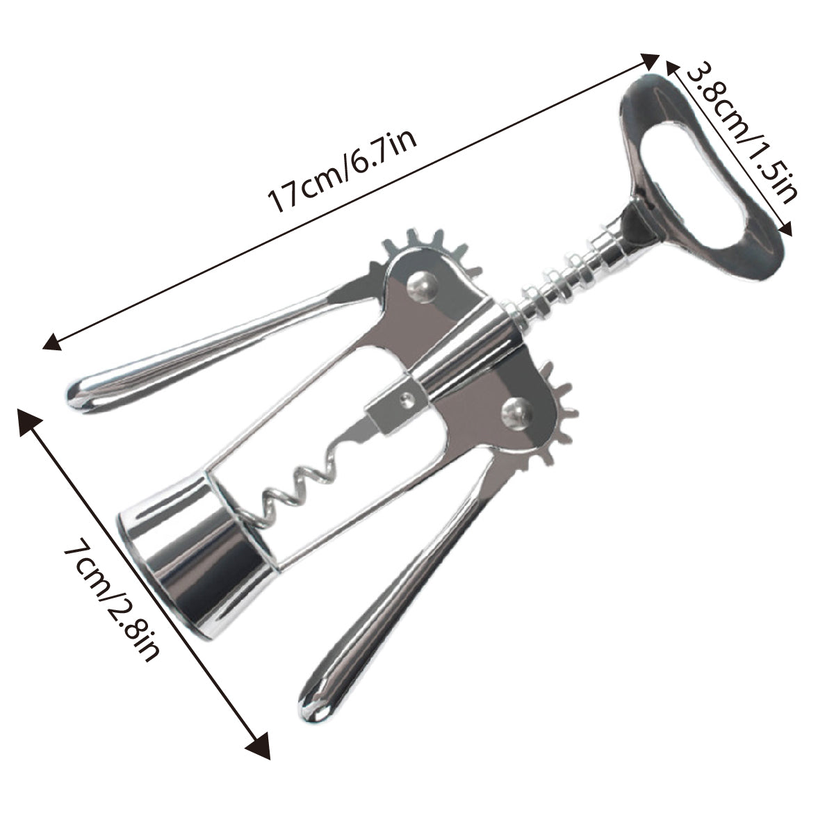 3pcs Red Wine Bottle Opener Corkscrew Set Kitchen Bar Tools for Easy Opening