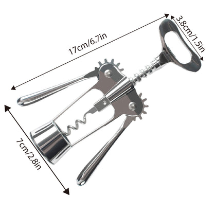 3pcs Red Wine Bottle Opener Corkscrew Set Kitchen Bar Tools for Easy Opening