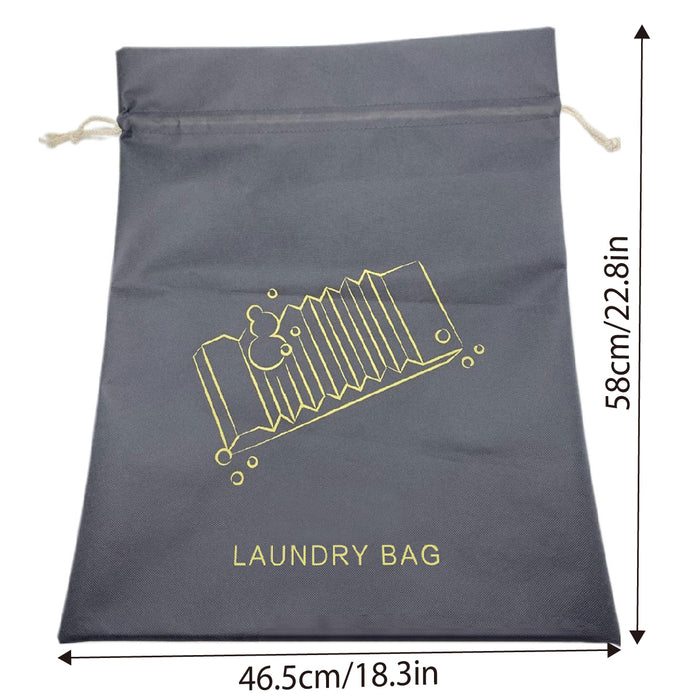 50 Pcs Nonwoven Laundry Bags with Drawstrings