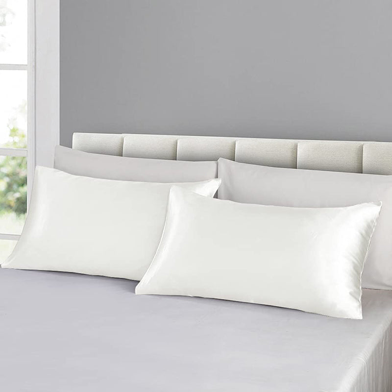 2X Satin Pillow Case Bedroom Pillowcase Cushion Covers Home Decor Luxury Slip AU