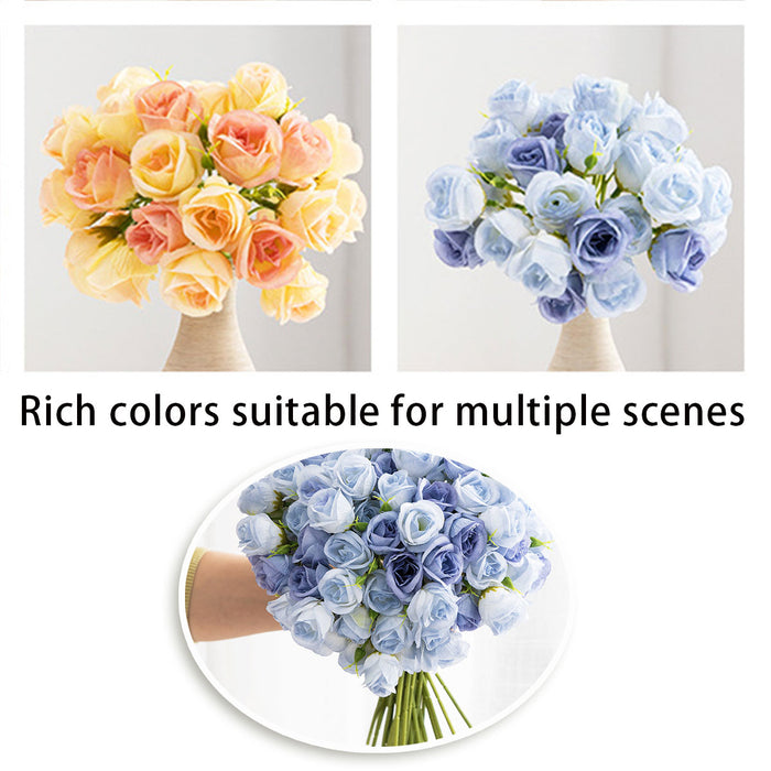 2 Pcs Artificial Rose Bouquets for Tables