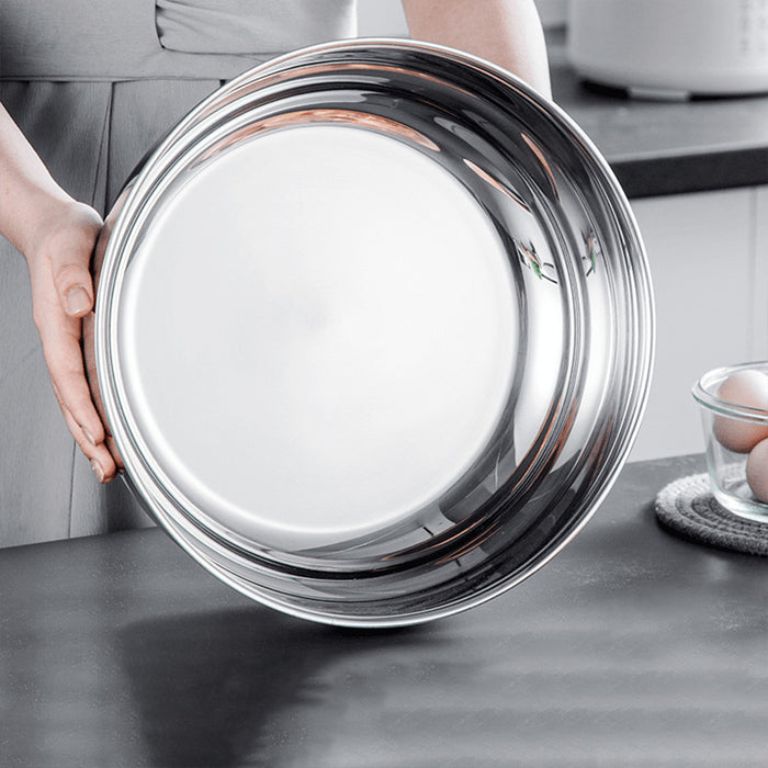 Steel Mixing Bowl with Polished Inner Surface