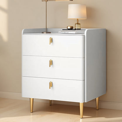 3-Drawer Nightstand Bedroom Storage Cabinet Minimalist Bedside Locker Organizer