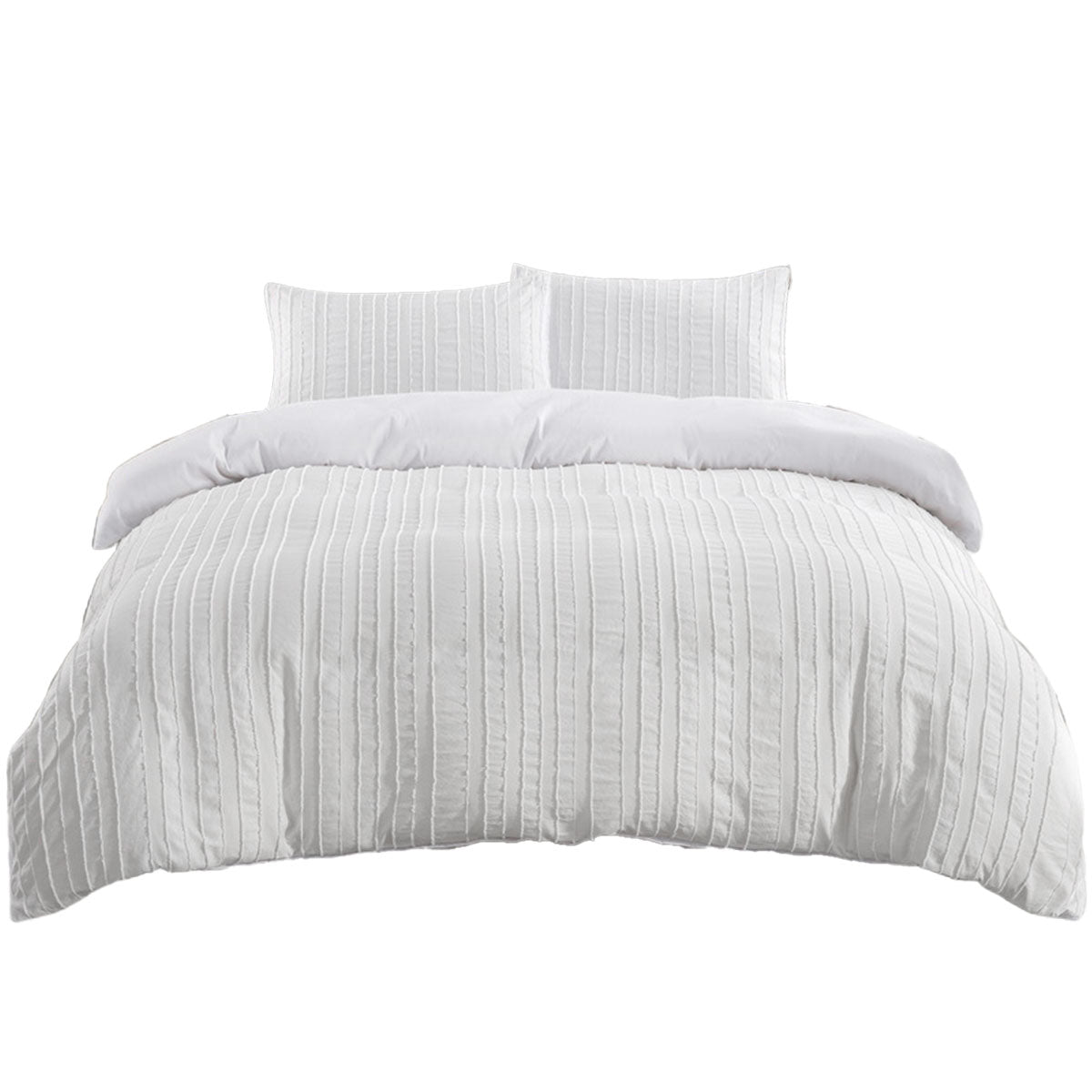 3PCS Bedding Set Quilt Cover with 2 Pillowcases Queen Size