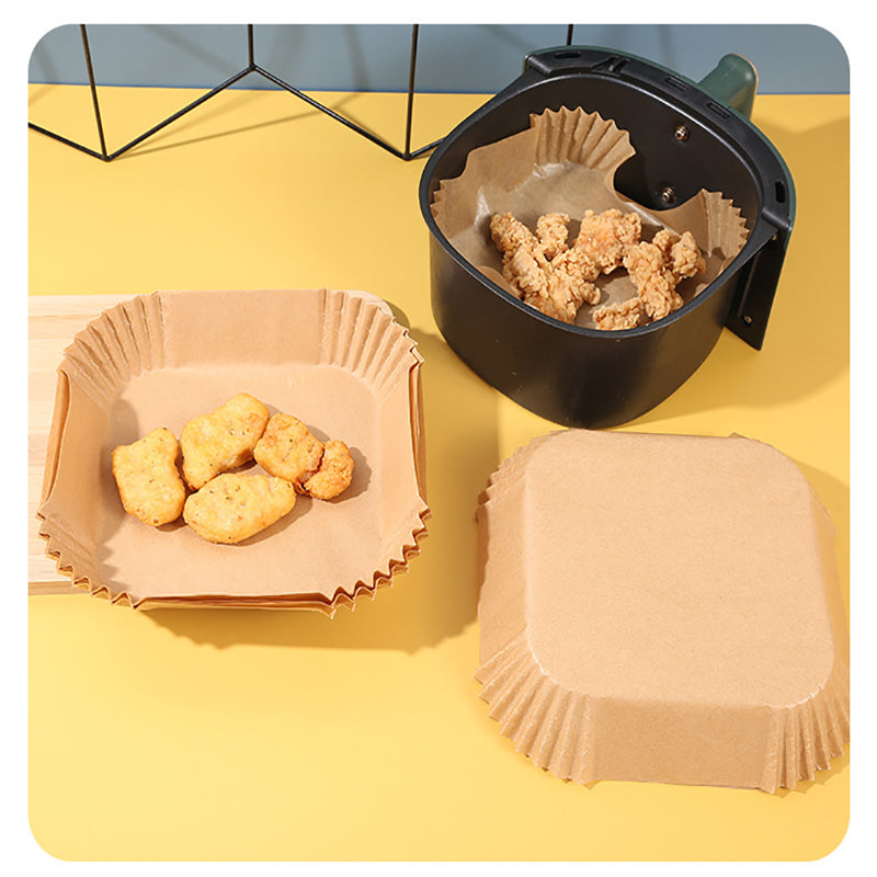 Square Air Fryer Paper Liners in 6 Options – Product View 2