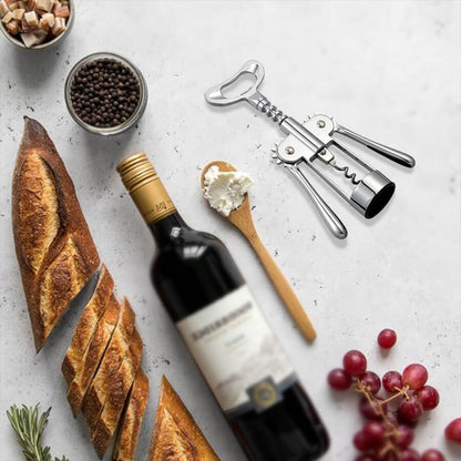 3pcs Red Wine Bottle Opener Corkscrew Set Kitchen Bar Tools for Easy Opening