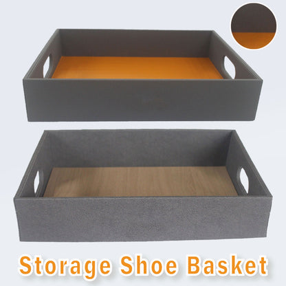 Hotel Shoe Basket Storage Tray for Leather Goods Organiser in Guest Rooms AU