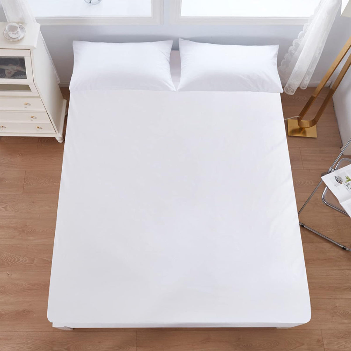 Fitted Mattress Protector Waterproof Bed Cover Sheet