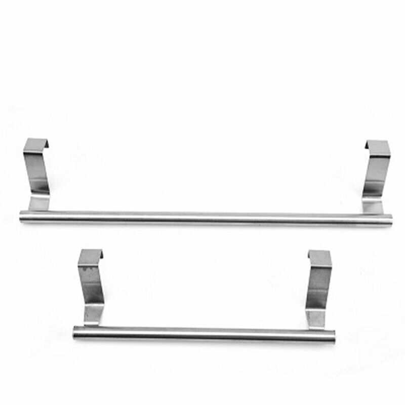 Over Door Tea Towel Holder Rack Kitchen Bathroom Rail Cupboard Hanger Bar Hook A