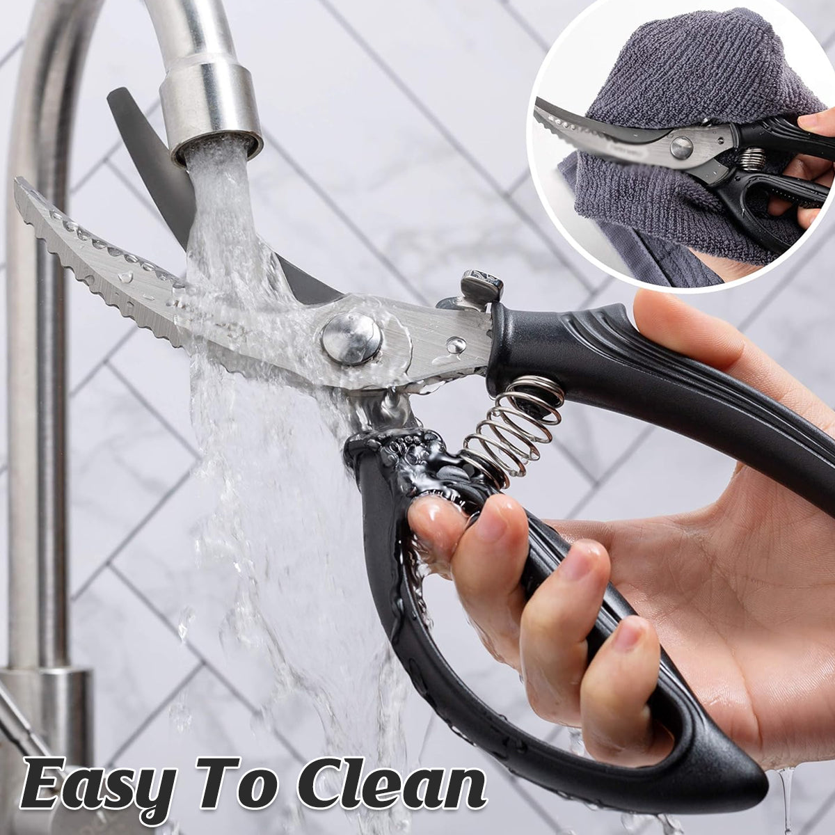 Kitchen Scissors Shears Multi-Purpose Stainless Steel Sharp Chicken Bone