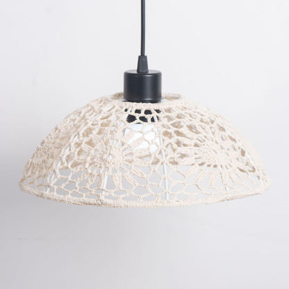 Bohemian Cotton Rope Woven Lampshade for Ceiling Pendant 30cm