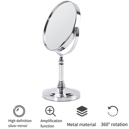 Desktop Vanity Mirror 5x Magnifying 360 Rotating for Makeup