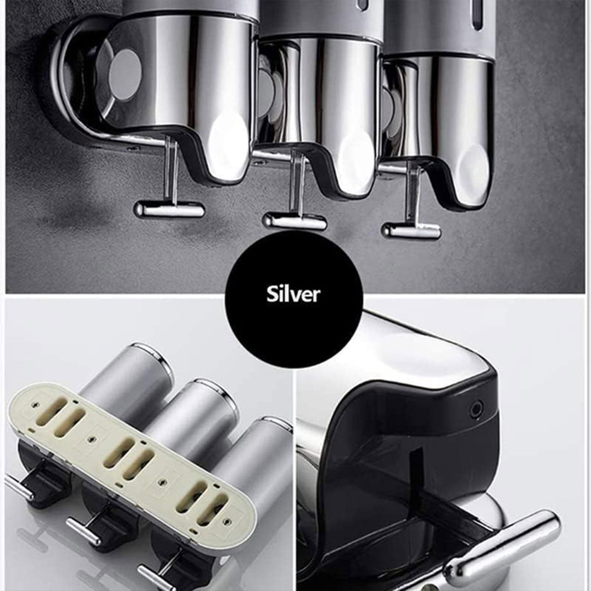 Lever Soap Dispenser Manual Push Shower Gel Hotel Bathroom Use